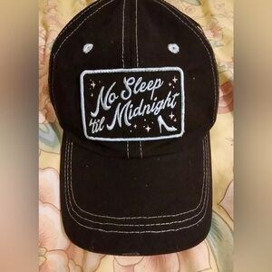 Disney Parks No Sleep‎ Til Midnight Cinderella Adult Baseball Cap Hat Str…